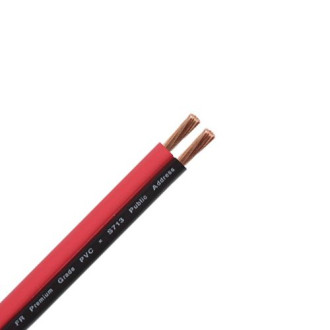 Акустический кабель Dialan 2х0.75 ССА чёрно-красный
