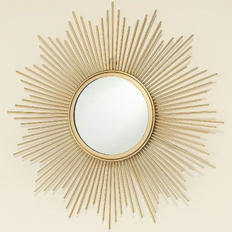 Настінний декор дзеркало Сонце золото d50см Гранд Презент 1010503
