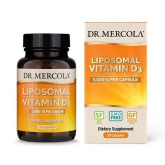 Вітаміни та мінерали Dr. Mercola Liposomal Vitamin D3 5000 IU, 30 капсул