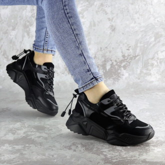 Кросівки жіночі Fashion Wyatt 2441 37 розмір 23,5 см Чорний