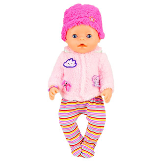 Дитяча лялька-пупс BL037 в зимовому одязі, пустушка, горщик, пляшечка