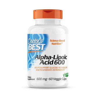 Натуральная добавка Doctor&quot;s Best Alpha-Lipoic Acid 600 mg, 60 вегакапсул