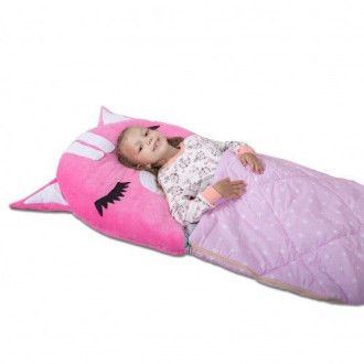 Детский спальный мешок-трансформер Котик M - 170 х 70 см.