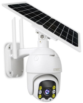 Уличная поворотная PTZ аккумуляторная IP камера видеонаблюдения Q5 Wi-FI с солнечной панелью 7584