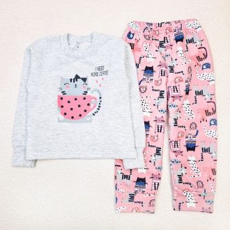 Пижама с принтом для девочки Kittens