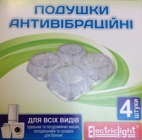 Антивибрационные подставки Electriclight 154012-transparent 4 шт
