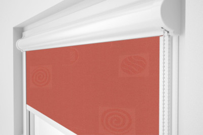 Рулонна штора Rolets Ікеа 2-2095-400 40x170 см закритого типу Блідо-червона