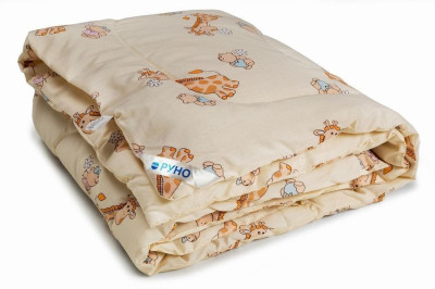 Детское одеяло закрытое однотонное овечья шерсть (Микрофибра) 110x140 54773