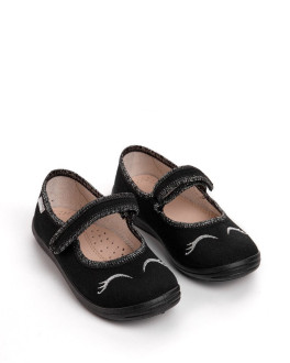 Туфлі дитячі DARIA чорна вишивка 29