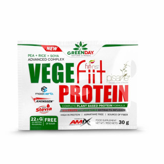 Протеин Amix Nutrition GreenDay Vege-Fiit Protein, 30 грамм Двойной шоколад