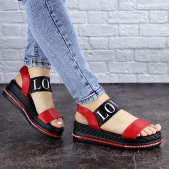 Жіночі сандалі Fashion Luna 1864 38 розмір 24,5 см Червоний