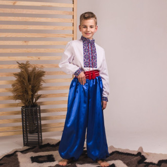 Український костюм Moderika Справжній Козак у синьому кольорі 164