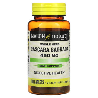 Натуральна добавка Mason Natural Whole Herb Cascara Sagrada, 100 каплет
