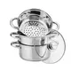 Пароварка трех ярусная Kinghoff KH-3316-7136KB 18 см 2.5 л
