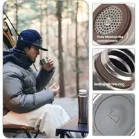 Термос титановый с чехлом Naturehike CNK230CF012 600 ml