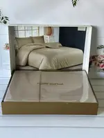 Евро размер. Постельное белье. Однотонный в полоску (страйп) Поликотон. Happy cotton Турция 02