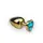 Анальная пробка,Gold Heart Topaz L