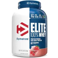 Протеин Dymatize Elite 100% Whey Protein, 2.3 кг Клубника