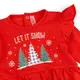 Боди-платье для девочки Let it snow двунитка с начесом