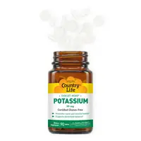 Вітаміни та мінерали Country Life Potassium 99 mg,  90 таблеток