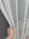 Готовая тюль (3х2,7м.) из ткани бамбук с вышивкой. Цвет молочный. Код 1518т 40-219