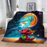 Плед 3D авторський зі знаком зодіаку на 2024 рік Рак 12878 160х200 см
