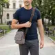 Небольшая мужская сумка из плотного текстиля Vintage 22217 Серый