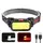 Фонарь налобный BL-008+COB (white+red), красный свет, водозащита, встроенный аккумулятор