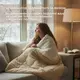 Одеяло шерстяное Woolly 200х220 см IDEIA 400 гр/м2 зимнее, теплое, натуральное, овечья шерсть