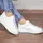 Кеды женские Fashion Adele 3074 41 размер 25,5 см Белый