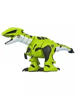 Динозавр на радиоуправлении Robot Dinosaur, пульт, звуки, музыка, подсветка, пара изо рта. Green (151707)