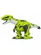 Динозавр на радиоуправлении Robot Dinosaur, пульт, звуки, музыка, подсветка, пара изо рта. Green (151707)