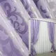 Комплект готовых жаккардовых штор "Вензель". Цвет сиреневый. Код 295ш 2шт. 2х.2.7м