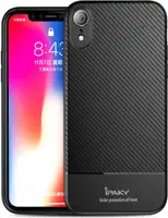 Чехол-накладка Ipaky Carbon Fiber Series/Soft TPU Case iPhone XR Black