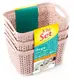 Набор корзин Ucsan Рlastik M-3926-Pink розовые