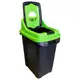 Бак для сортировки мусора Planet Re-Cycler 70 л черный - зеленый (стекло)