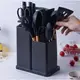 Силиконовый кухонный набор принадлежностей с деревянной ручкой Kitchenware Set 19 предметов Черный