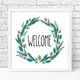 Постер в рамке Welcome 30x30 см (WKMT_22NG002_WH)