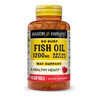 Жирные кислоты Mason Natural Fish Oil 1200 mg Omega-3 360 mg, 100 капсул