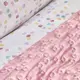 Набор постельное белье с покрывалом + плед Karaca Home - Bonbon pembe розовый евро (8)