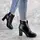 Ботильоны женские Fashion Zuess 2426 39 размер 25 см Черный