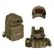 Набор шевронов 2 шт с липучкой Ouch Pouch 5x8 см красный вышитый патч шеврон нашивка