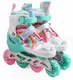 Роликовые коньки Best Roller 91-203 М колеса PU светятся. Multicolor (размер 34-38) (186970)