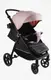 Детская коляска прогулочная "Sevillia" JOY. Black/Pink (170084)