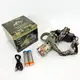 Фонарь налобный 2130-T6 Military аккумуляторный 18650х2 zoom зарядка через micro USB
