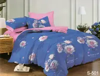 Комплект постельного белья с компаньоном S501 TAG satin (evro)-510