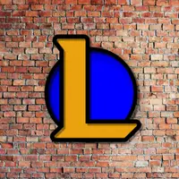 Настінне панно з дерева з логотипом «League of Legends»
