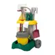 Набор для уборки "Cleaning" 20 элементов, стойка-каталка. Multicolor (136058)