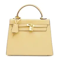 Женская кожаная сумка Borsa Leather K1EZE3167ye-yellow