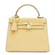 Женская кожаная сумка Borsa Leather K1EZE3167ye-yellow